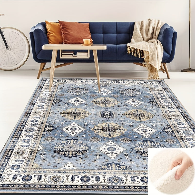 Boho Persian Washable Area Rug Stain & Water Resistant Vintage Floor Carpet