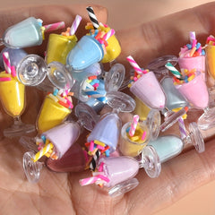 4pcs Mixed Faux Ice Cream Set Dollhouse Ornaments Plastic Material