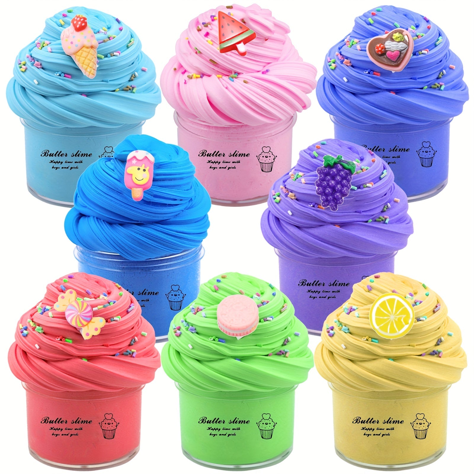 Slime Set Cotton Mud Butter Mud Non Sediment Mud Clay Toy