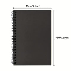 2 Pack Soft Cover Blank Spiral Notebooks 100 Pages 7.5x5.1 100GSM