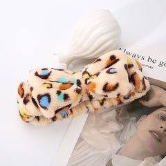 Leopard Print Hair Band For Washing Face Skincare