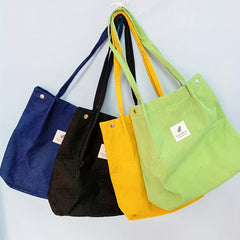 Casual Solid Shoulder Bag All Match Storage Handbag School Bag