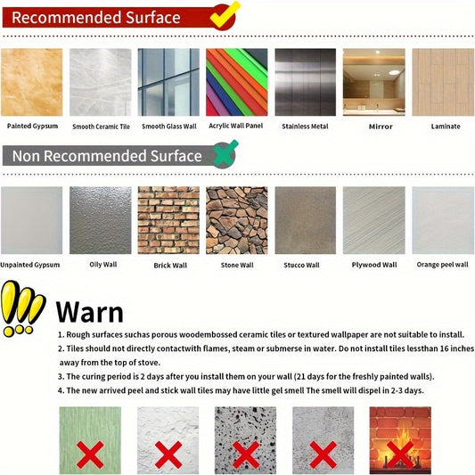 10pcs Wood Grain Peel And Stick Floor Tile 0.6mm Waterproof Coverings