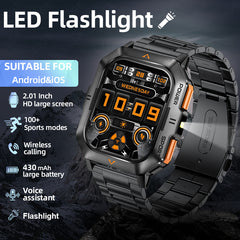 LIGE Spoprt Smartwatch 2.01 Inch HD Screen 100 Sports Modes