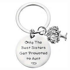 Stainless Steel Aunt Keychain Gift From Niece