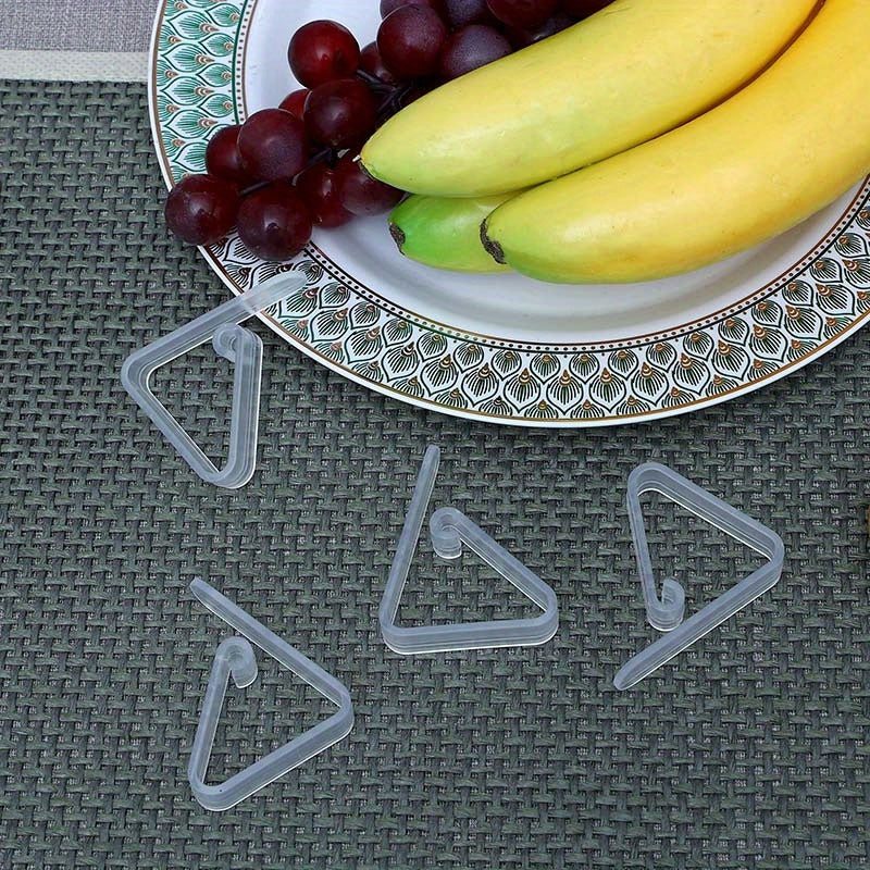 8 Clear Plastic Tablecloth Clips Securely Hold Down Tablecloths for Events