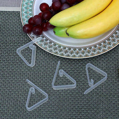 8 Clear Plastic Tablecloth Clips Securely Hold Down Tablecloths for Events