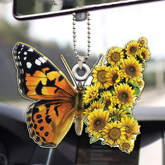 2D Car Pendant Unique Wild Car Rearview Mirror Accessories Pendant