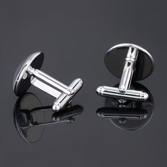 Retro Punk Style Compass Cufflinks For Men