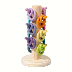 Wooden Rainbow Macaron Shape Sorting Toy