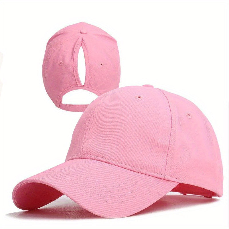 Tie Dye Ponytail Cap Women Sunscreen Dad Hat