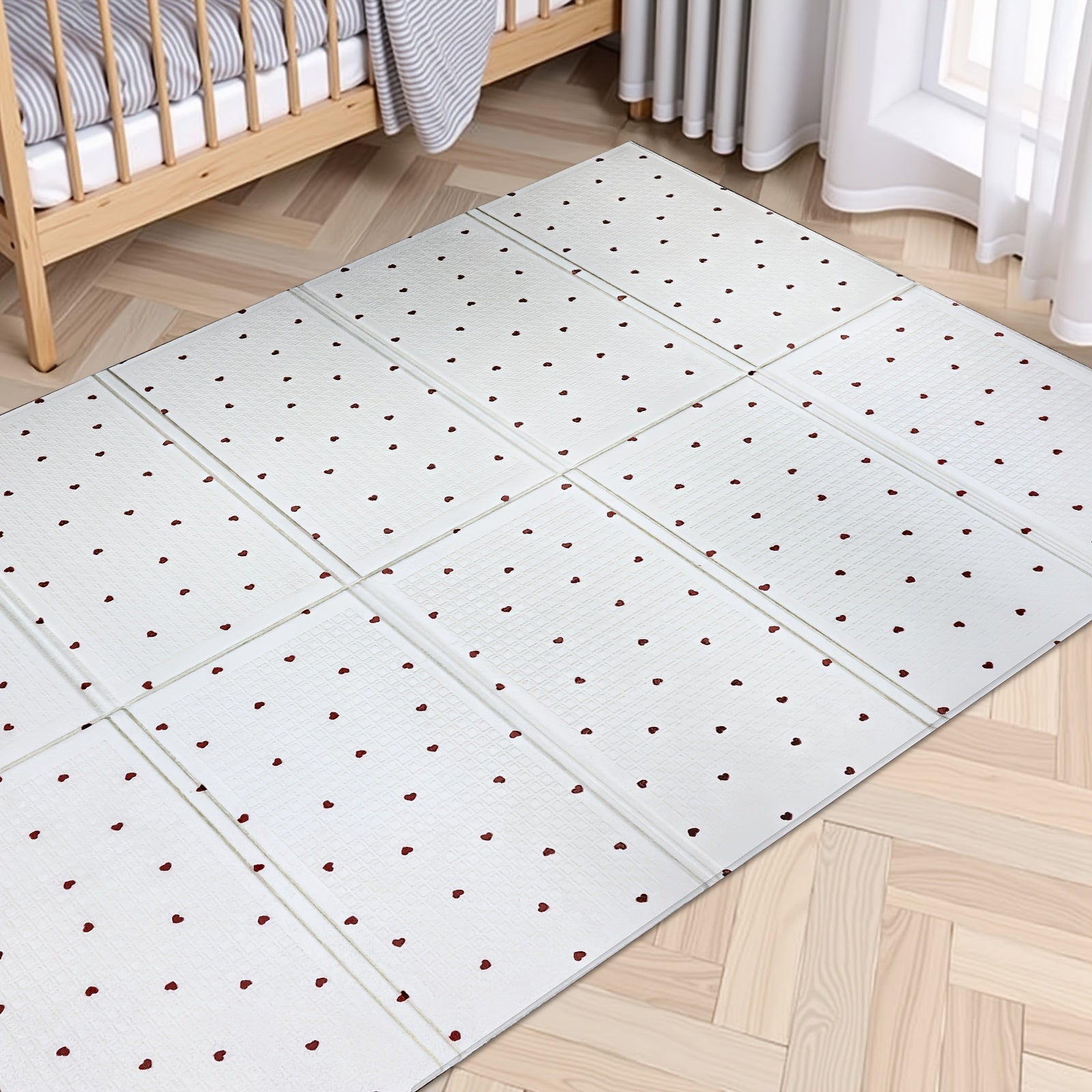 Waterproof Kids Play Mat Easy Clean PE Surface Portable