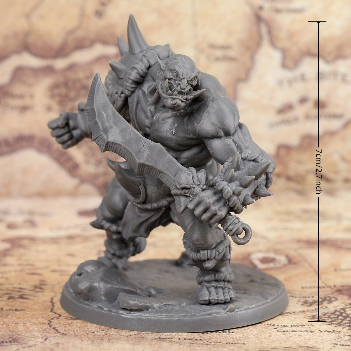 Ogre 3D Printed Miniatures for RPGs 28mm Scale