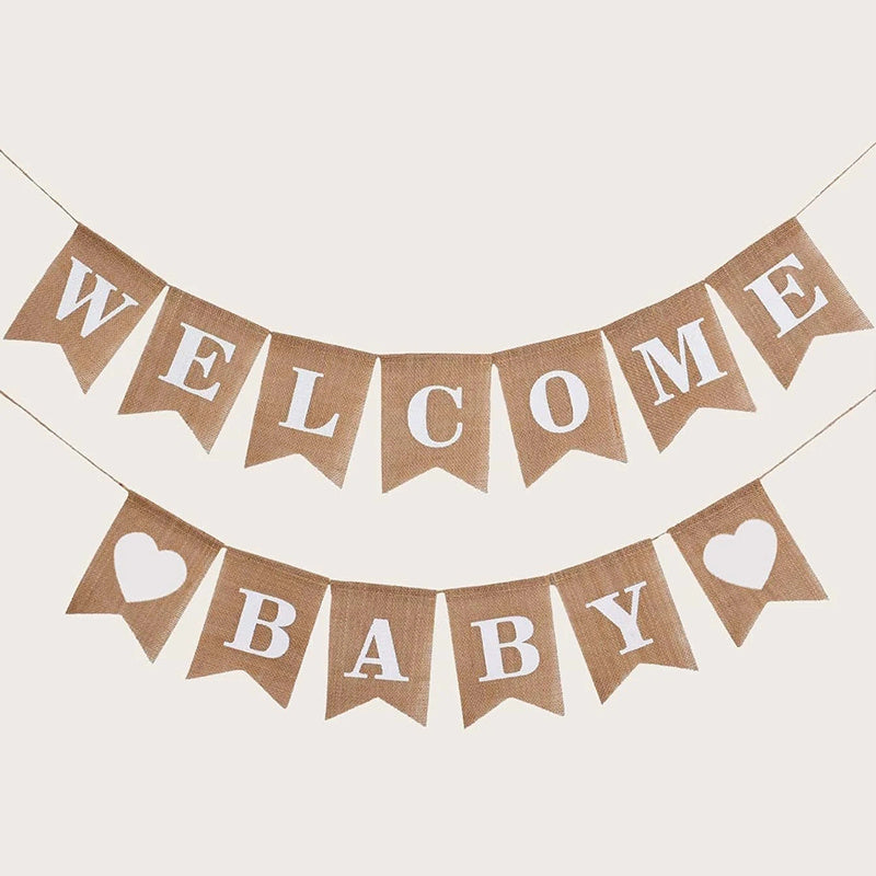 Burlap Personality Party Banner for Special Occasions