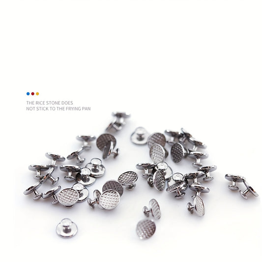 10pcs Orthodontic Lingual Button Bondable Metal Tongue Side Buckle