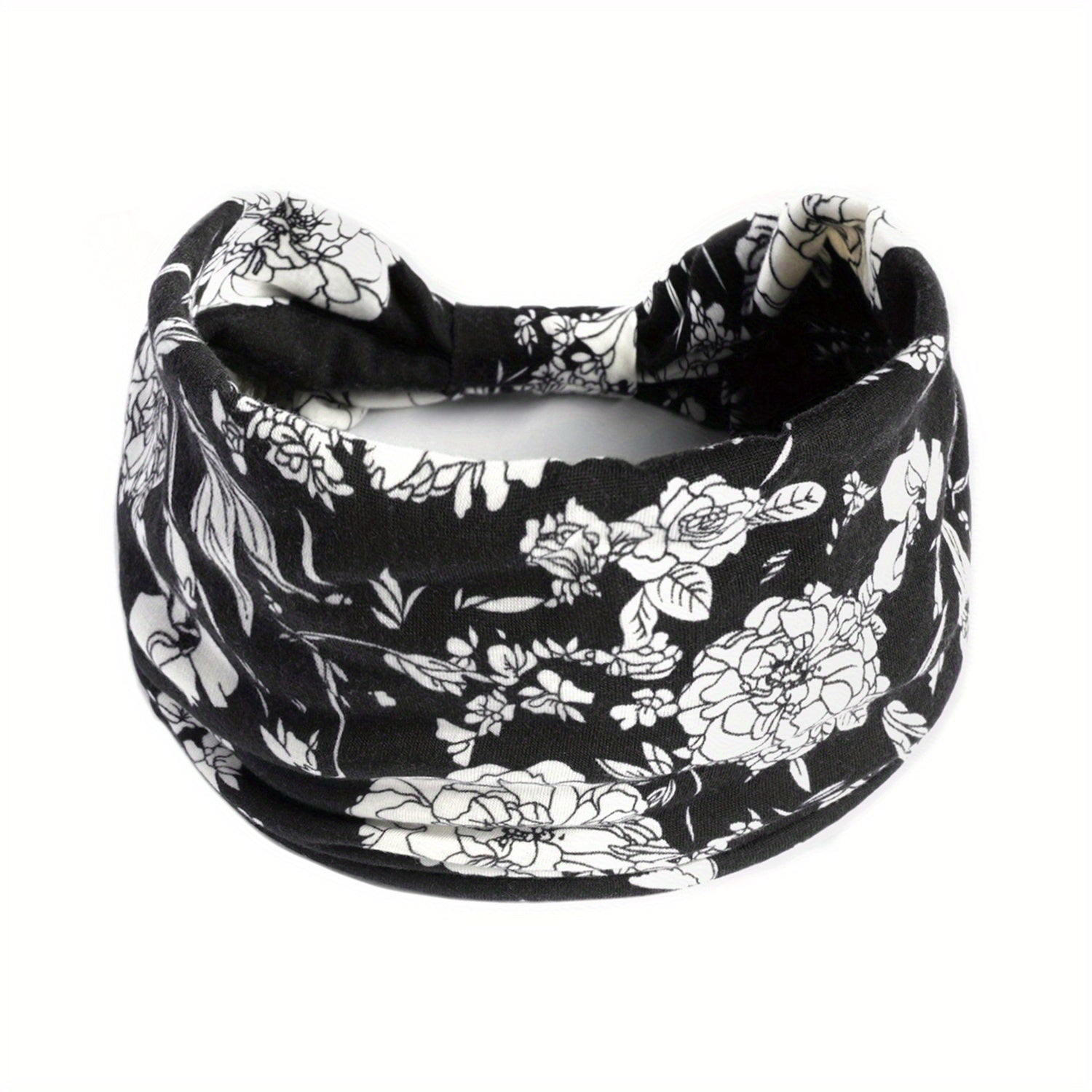 Boho Vintage Headband Floral Turban Bandana for Women