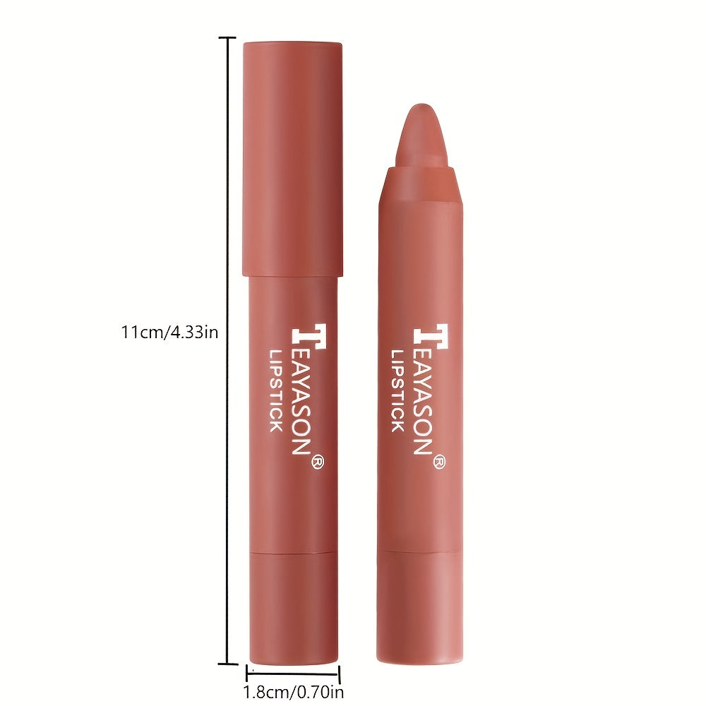 12 Colors Matte Lipstick Waterproof Long Lasting Lips Liner Pencil