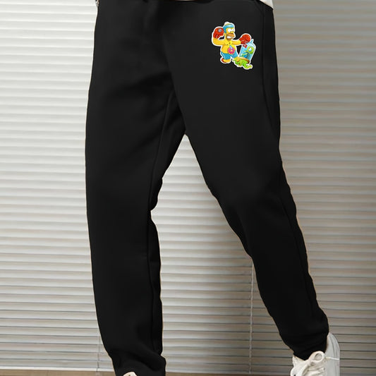Men's Cartoon Print Sports Pants