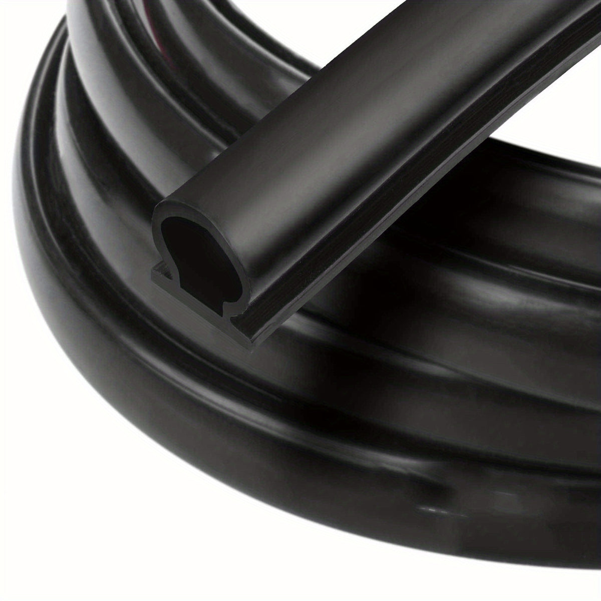 Silicone Rubber Weather Stripping Door Seal Strip - Self Adhesive Backing