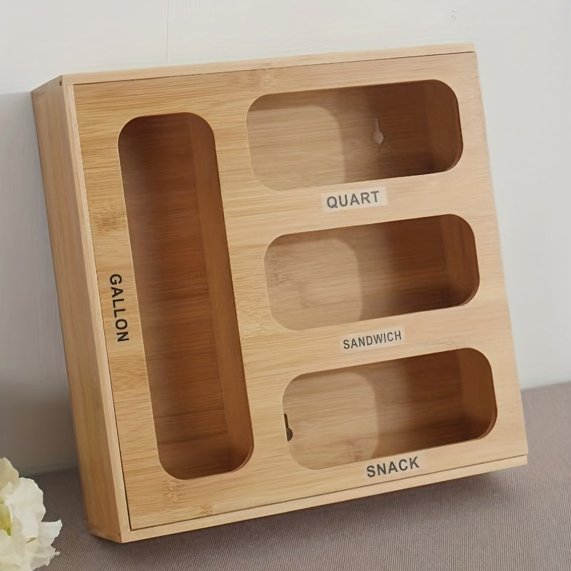 1pc Bamboo Drawer Organizer for Kitchen Bathroom Desk