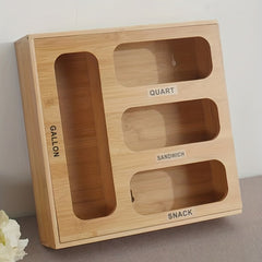 1pc Bamboo Drawer Organizer for Kitchen Bathroom Desk