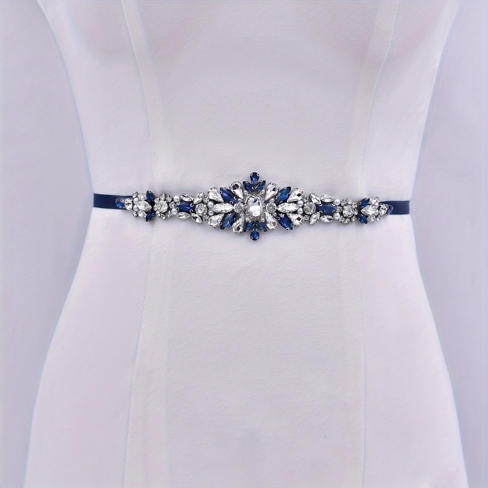 Royal Rhinestone Waist Band Bridal Dress Decoration