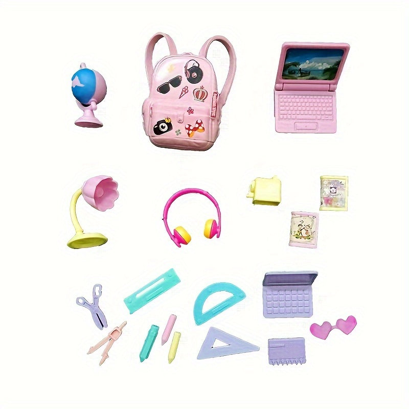 QSMARTOY Dollhouse Accessory Set DIY Educational Toy