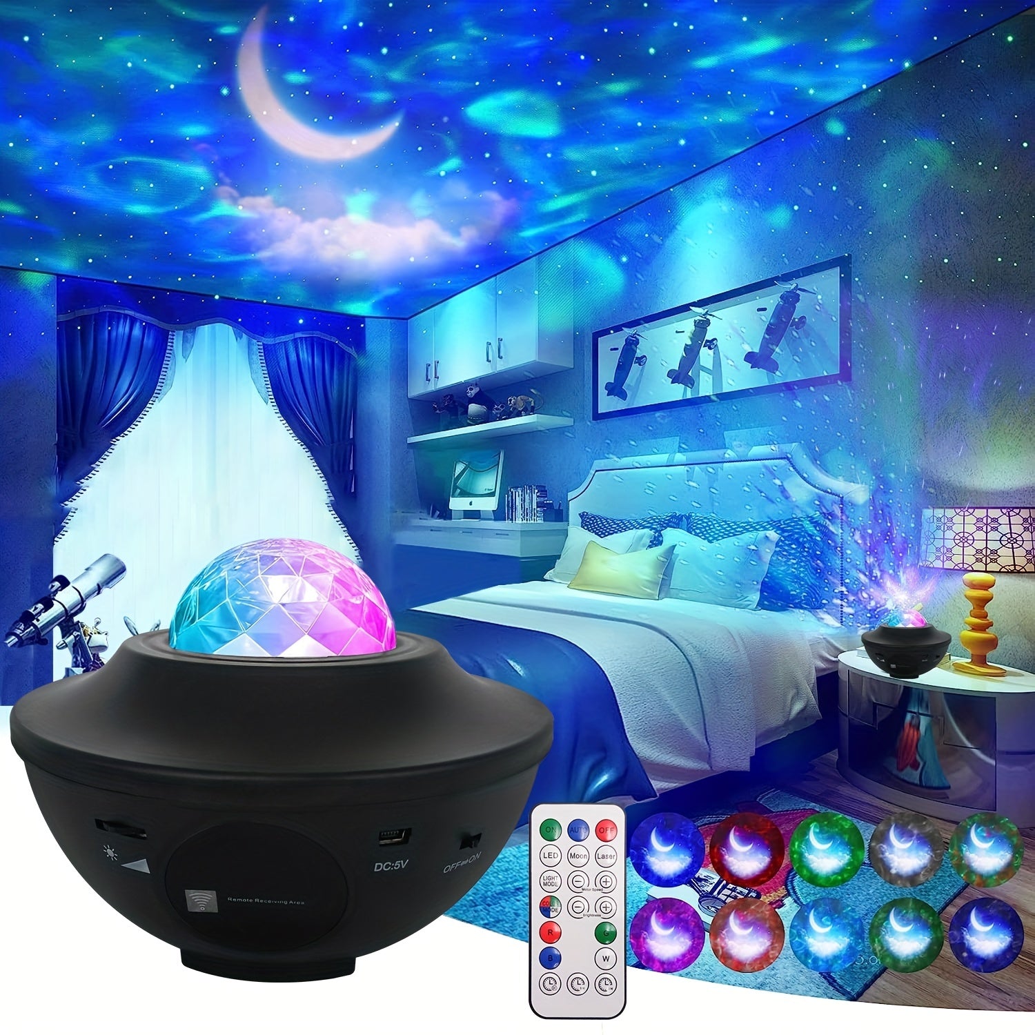 Galaxy Projector Lights with Music Speaker & Remote Control