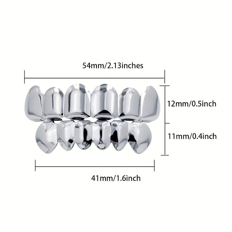 Golden Silvery Tooth Hip Hop Mouth Grills For Men And Women