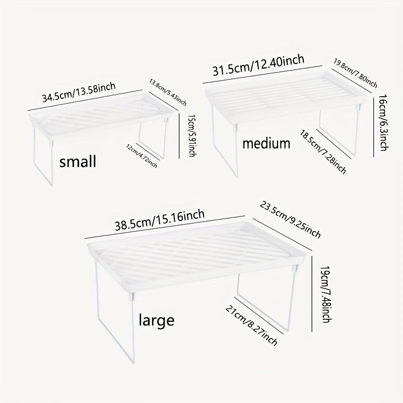 1pc Single Layer Bookshelf Countertop Storage Rack Foldable