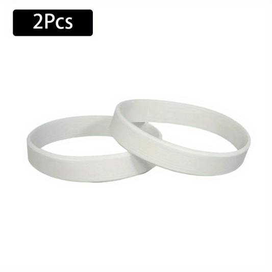 2pcs Silicone Bracelet for Fitness and Sports
