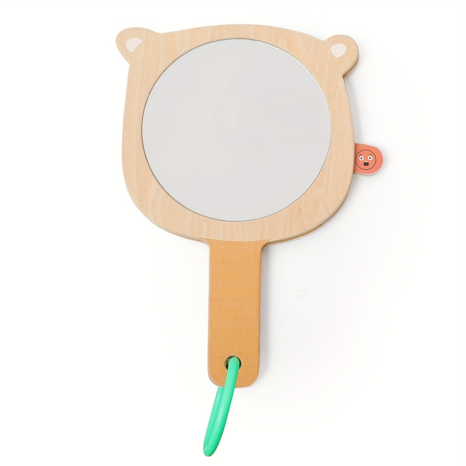 Wooden Mirror Toy with Animal Faces - Cognitive Development Gift