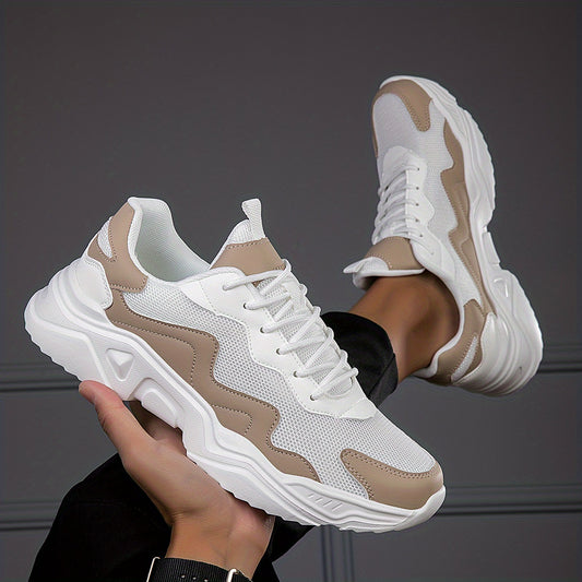 Men's Breathable Mesh Athletic Shoes Lace-up Walking Spring Summer