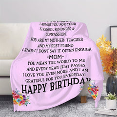 Soft Warm Throw Blanket for Mom - Outdoor Travel Camping