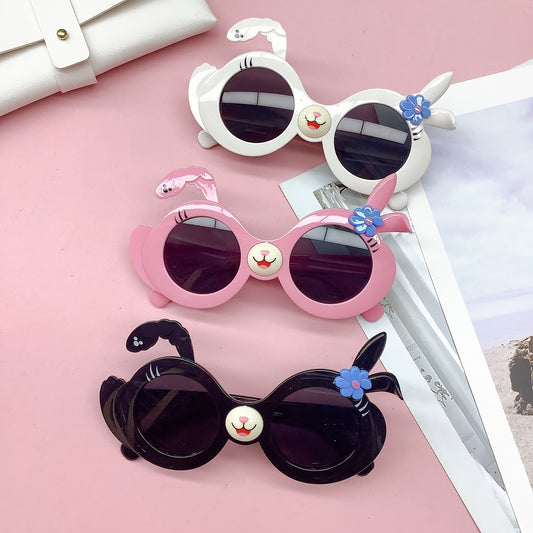 Kid's Cartoon Bunny Sunglasses Outdoor UV Protection