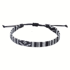 Colorful Wax Thread Braided Anklet Mexican Friendship Rope Bracelet