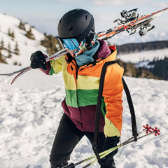 Portable Ski Sled Straps Pole Carrier Adjustable Shoulder Straps