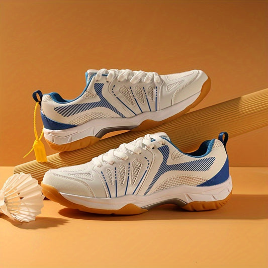 Men's Pro Badminton Shoes Non Slip Lace Up Sneakers