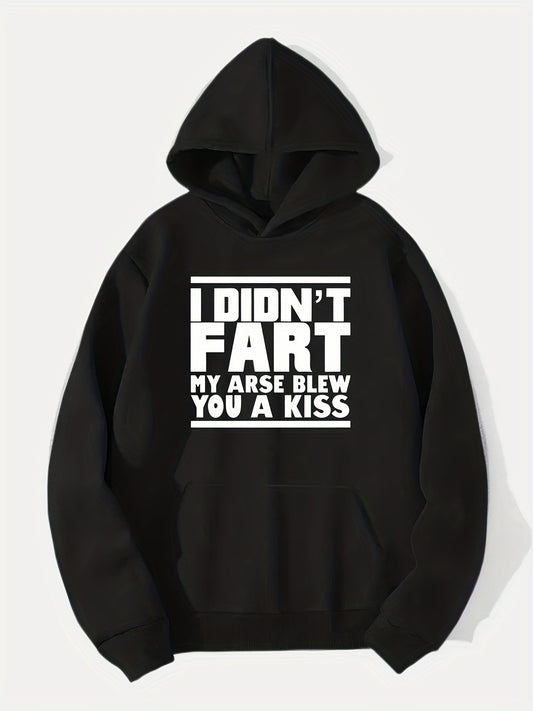 Funny Meme I Didn't Fart Print Hoodie Men's Winter Streetwear