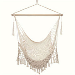 Bohemian Tassel Cotton Mesh Hanging Chair Swing Hammock