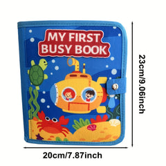 Ocean Busy Book Educational Sensory Toy with Animals Letters & Numbers