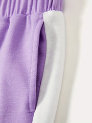 Girls Athleisure Wide Leg Sweatpants for Sports Running