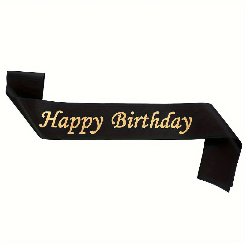Colorful Happy Birthday Shoulder Belt for Women