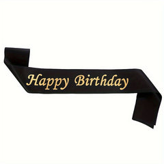 Colorful Happy Birthday Shoulder Belt for Women