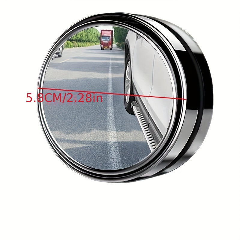 2pcs Car Rear View Blind Spot Mirror 360&deg; Rotation High Definition Glass