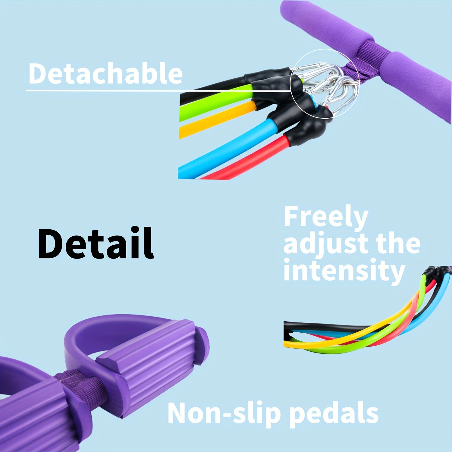 Adjustable Non-slip Pedal Puller for Body Training
