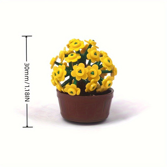 Gardening Plants Building Blocks Toys Leaves Flowers Home Decor