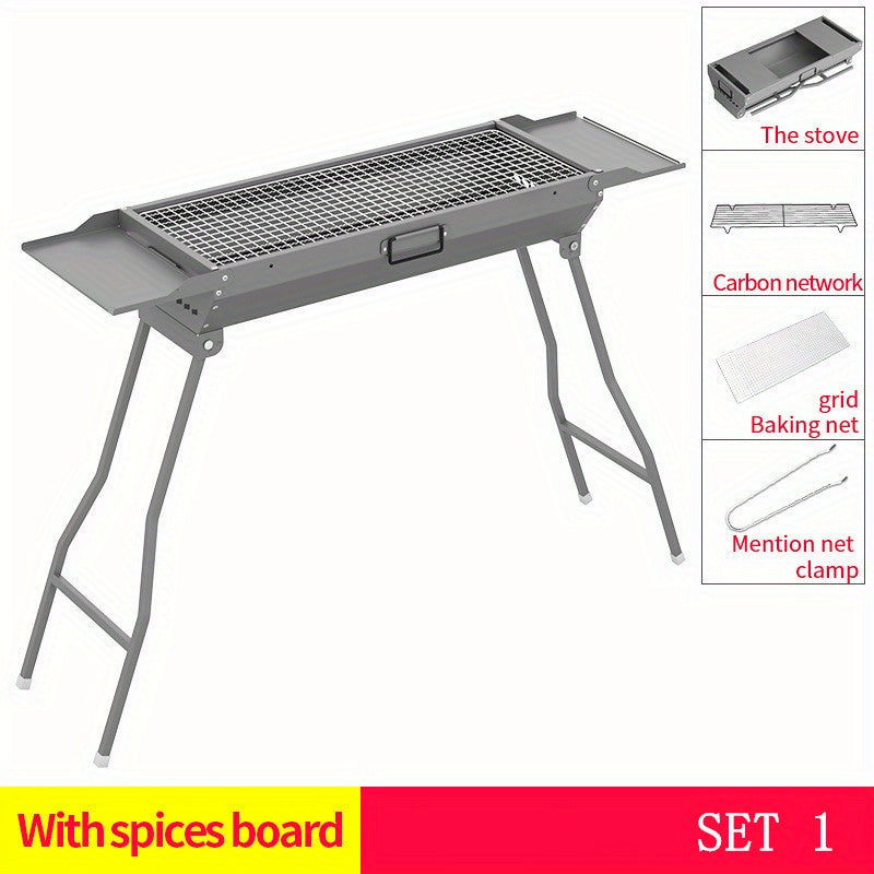Large BBQ Grill Folding Portable Grill Outdoor Tool