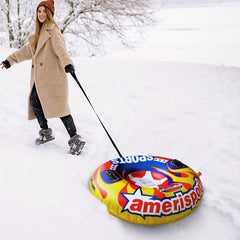 Christmas Snow Tube Inflatable Snow Sled For 2 Persons