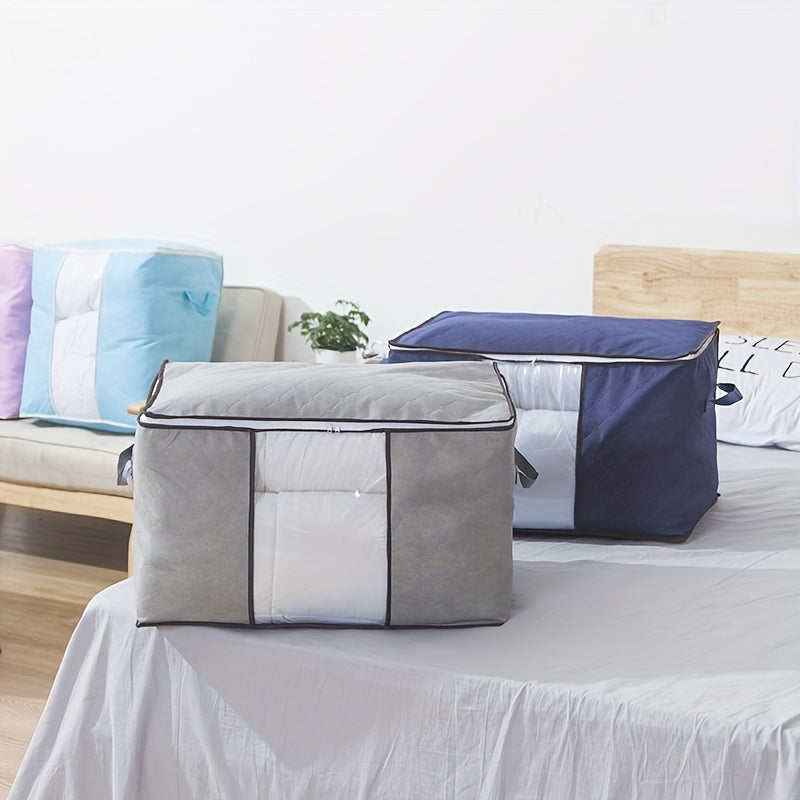 Large Foldable Blanket Storage Bag for Blankets Pillows Quilts & Linens